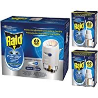 Los mejores  - Raid Pack Anti Mosquitos Protección Plus- Contiene 1 difusor eléctrico + 3 recambios- 180 Noches- Incoloro